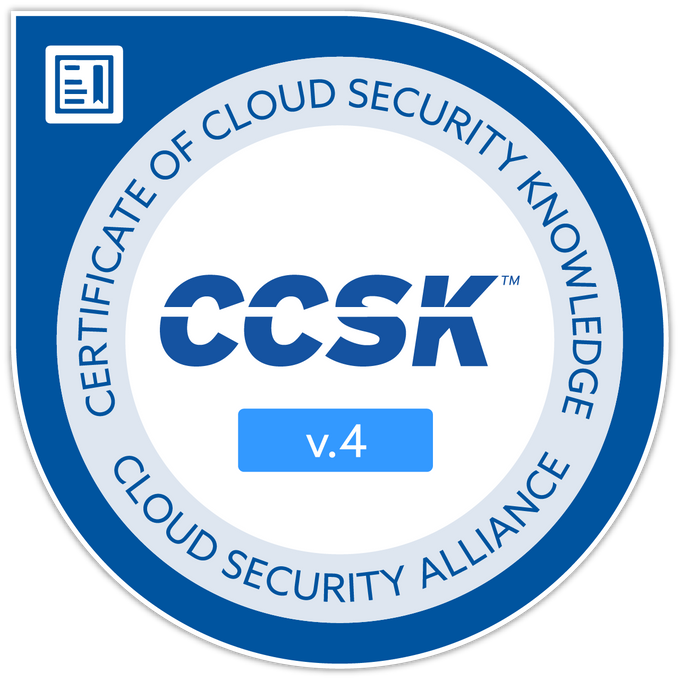 Certificate of Cloud Security Knowledge v.4